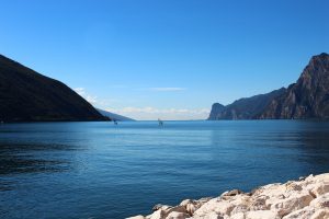 The calmness of Lake Garda